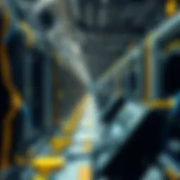 Conceptual representation of Bitcoin mining infrastructure