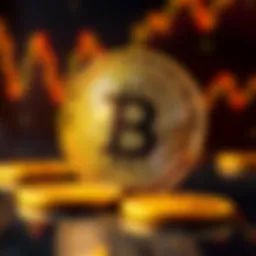 Abstract representation of cryptocurrency value fluctuations
