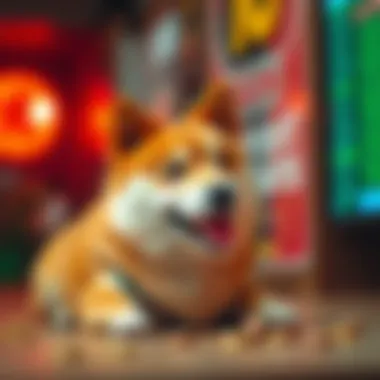 Dogecoin: A Digital Currency Phenomenon Conceptual illustration of Dogecoin